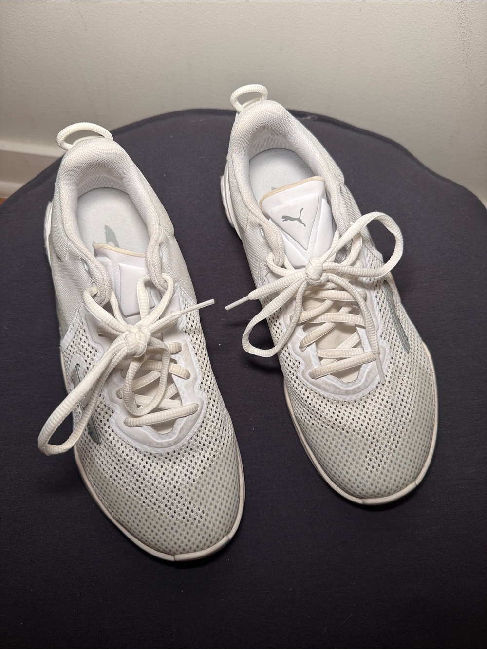 Puma Off-White Mesh Running Sneakers